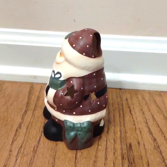 Crazy Mountain Ceramic Santa Tea Light Holder - Picture 2 of 10